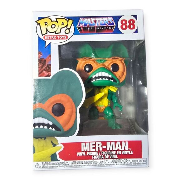 Funko Pop! Vinyl: Masters of the Universe Mer-Man #88 Retro Toys MOTU He-Man - Picture 7 of 7